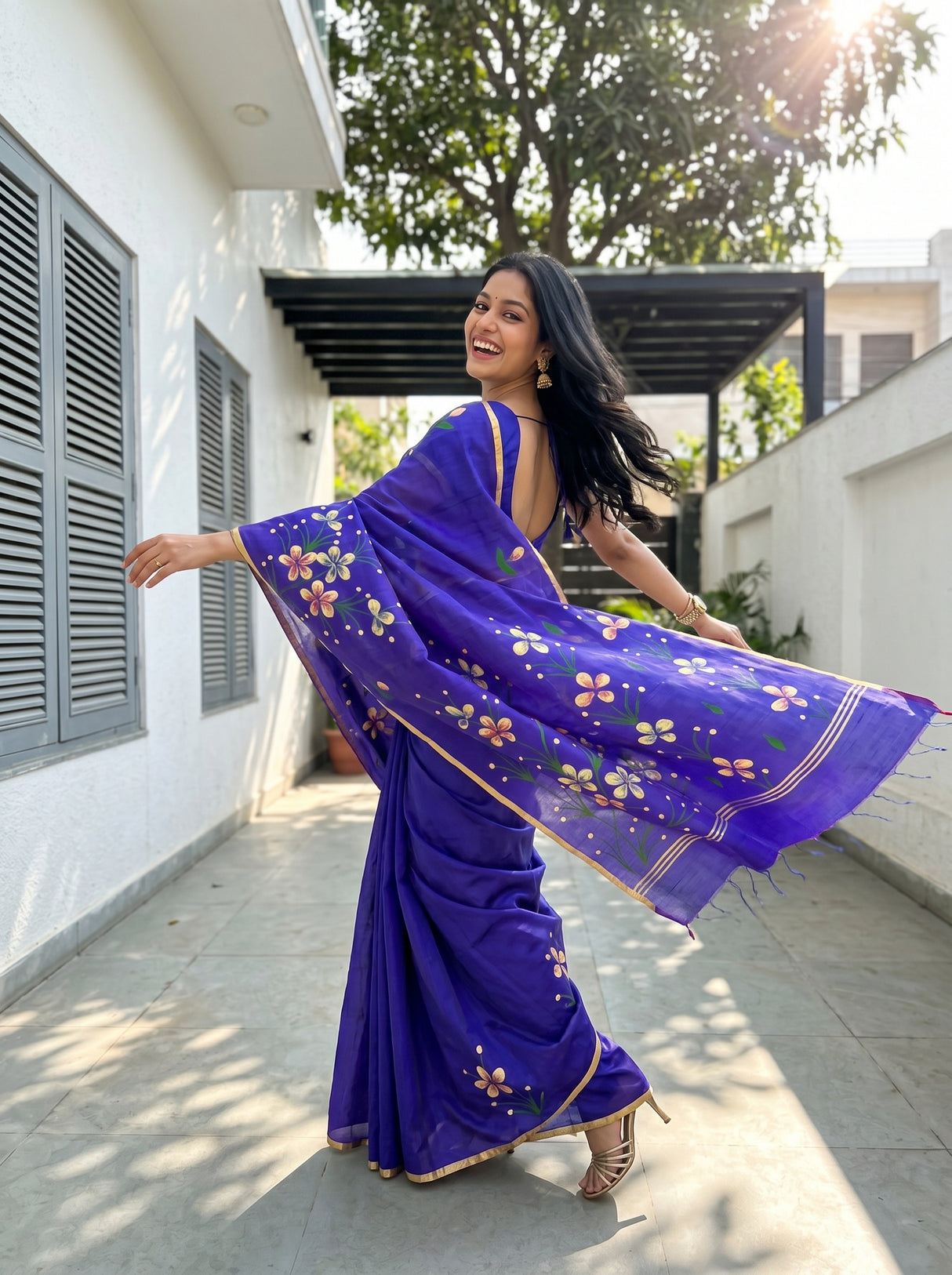 MIMOSA Saree Saree — pose 5 styling detail