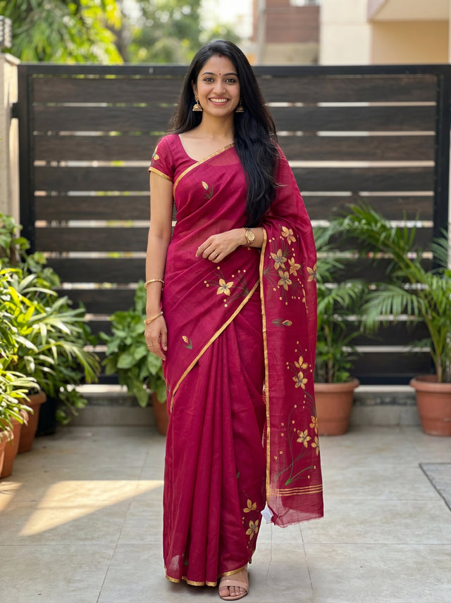 MIMOSA Saree Saree — front view on mannequin