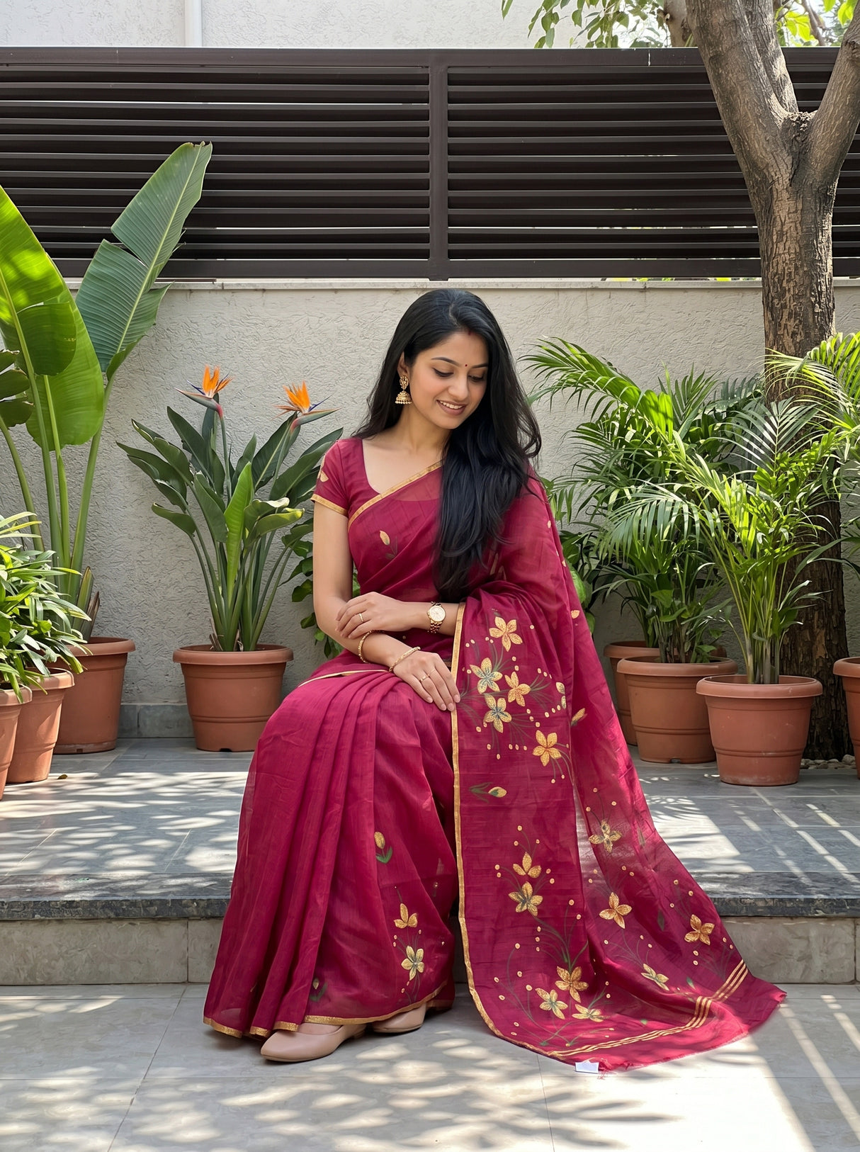 MIMOSA Saree Saree — pose 8 styling detail