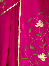 MIMOSA Rani Banarasi Art Silk Saree — fleets shot full lifestyle