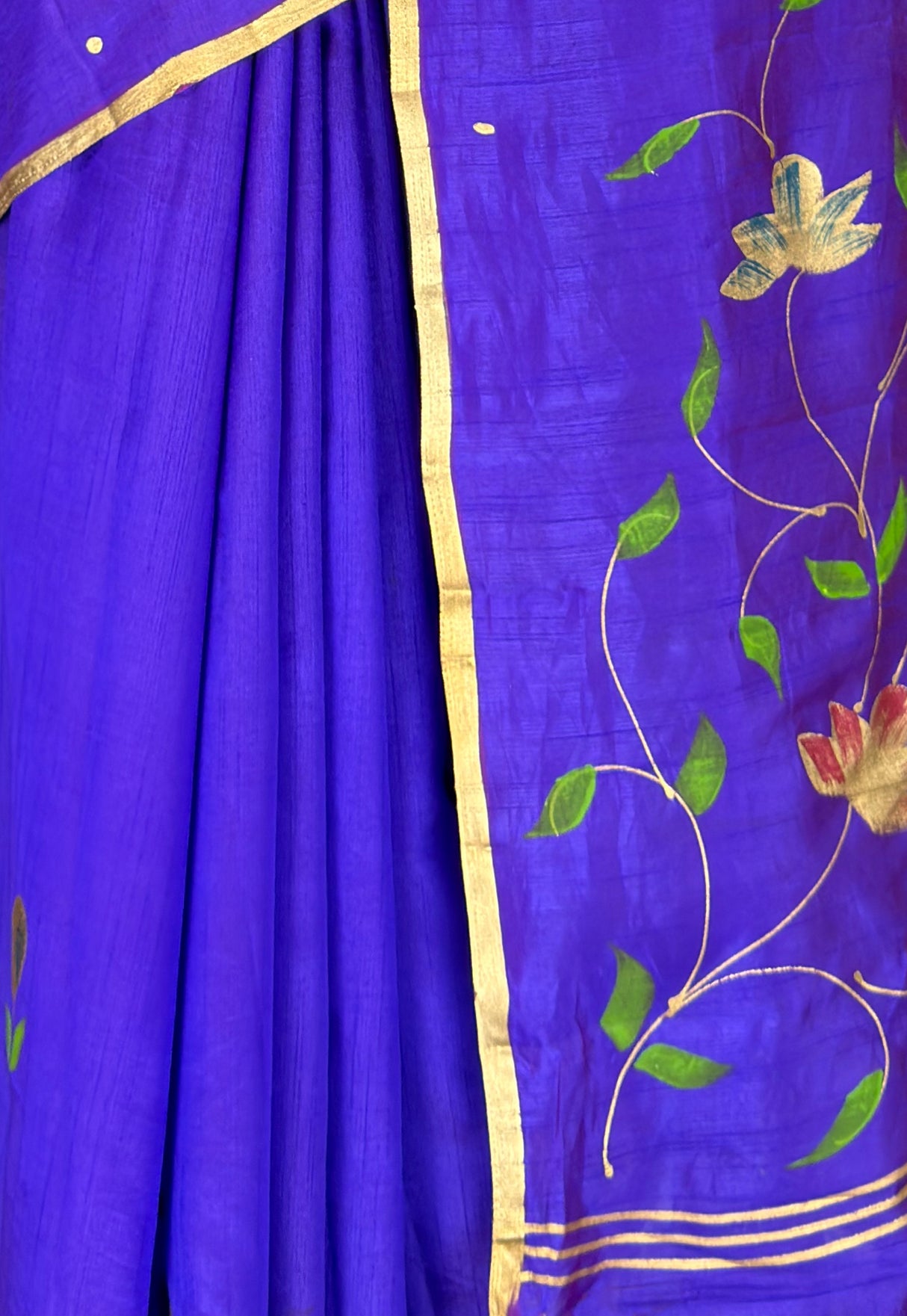 MIMOSA Violet Banarasi Art Silk Saree — fleets shot full lifestyle