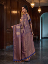 MIMOSA Grey Saree Saree — pose 9 styling detail