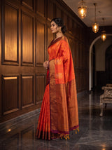 MIMOSA Mustard Saree Saree — pose 3 styling detail