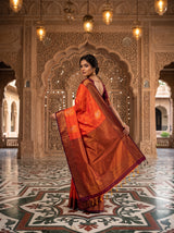 MIMOSA Mustard Saree Saree — pose 6 styling detail
