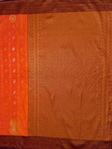 MIMOSA Mustard Saree Saree — pallu and zari work detail