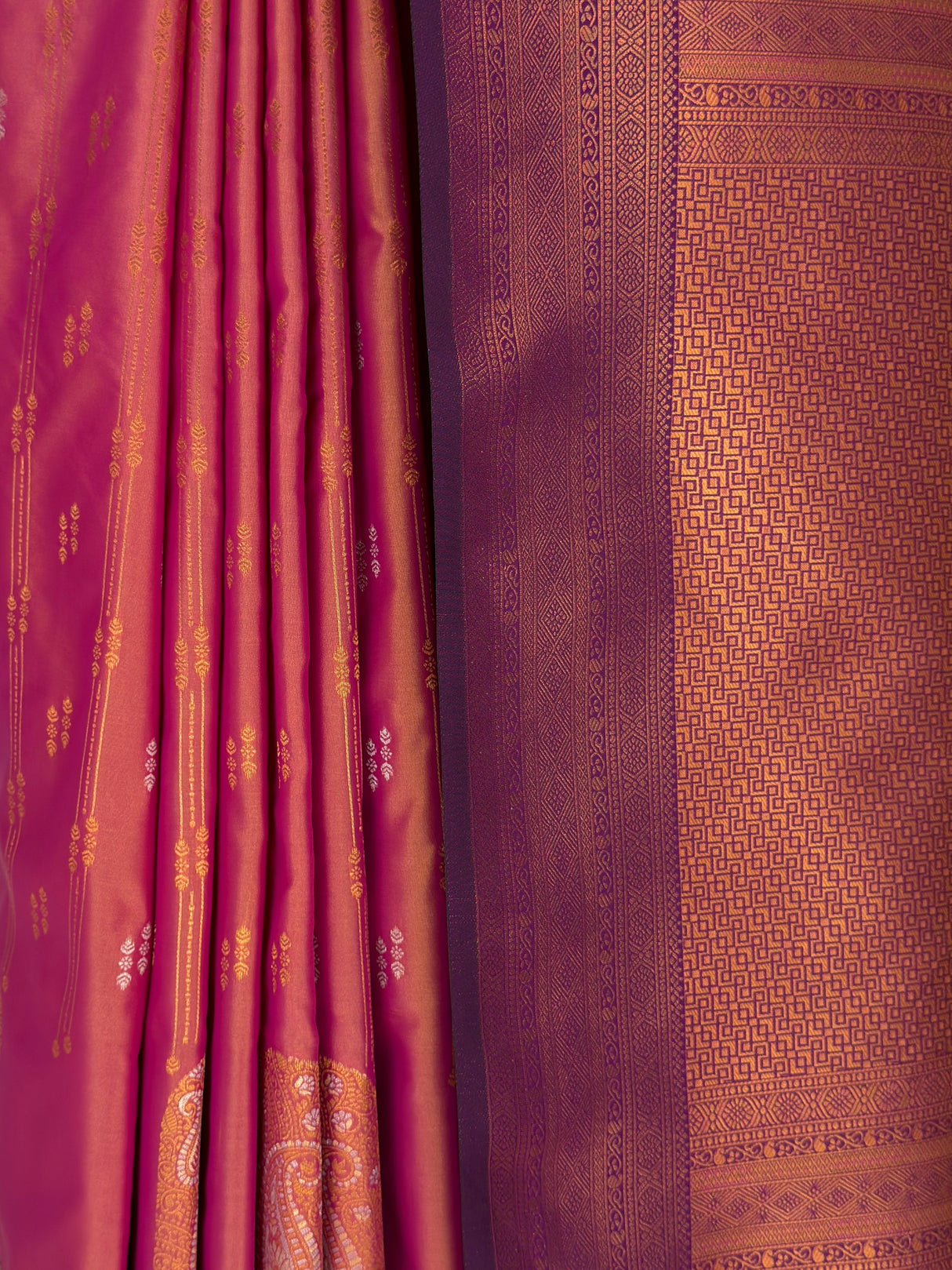 MIMOSA Peach Saree Saree — fleets shot full lifestyle