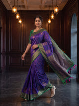 MIMOSA Purple Saree Saree — pose 7 styling detail