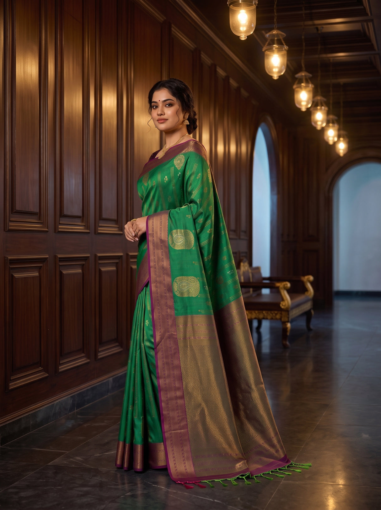 MIMOSA Rama Saree Saree — pose 4 styling detail