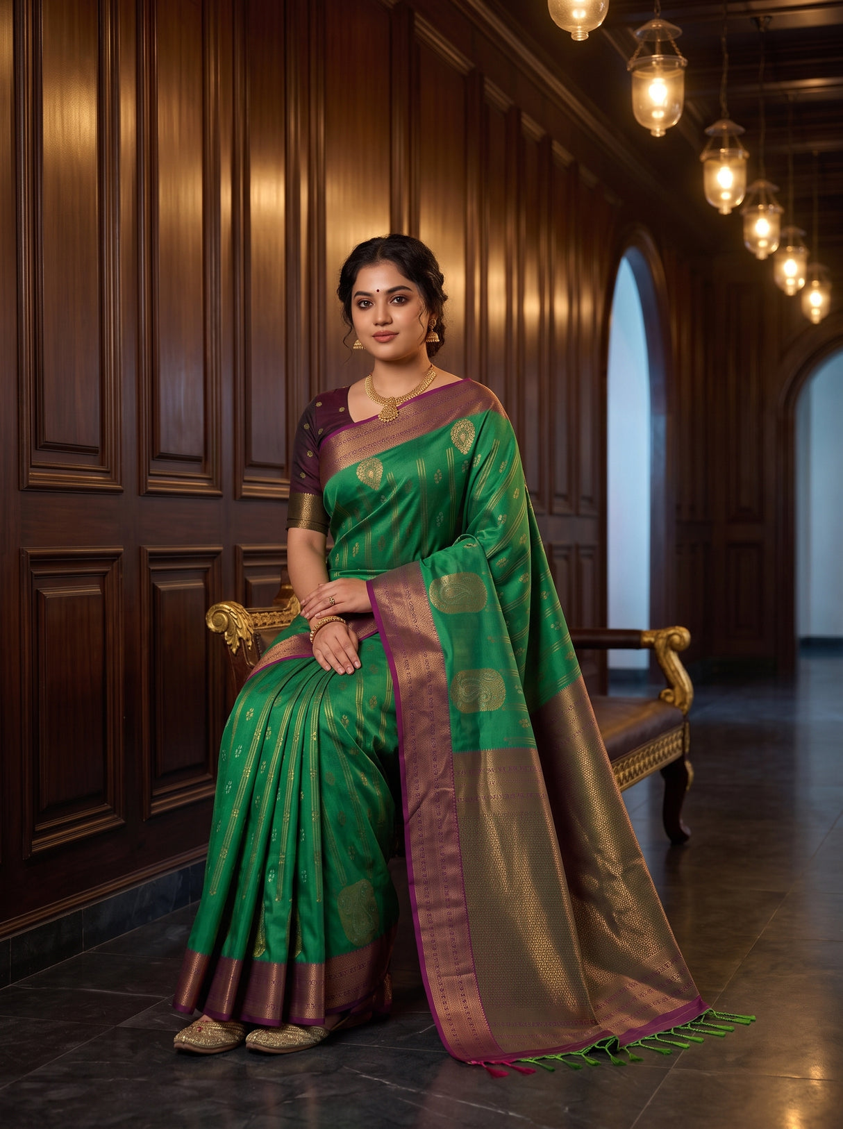 MIMOSA Rama Saree Saree — pose 8 styling detail