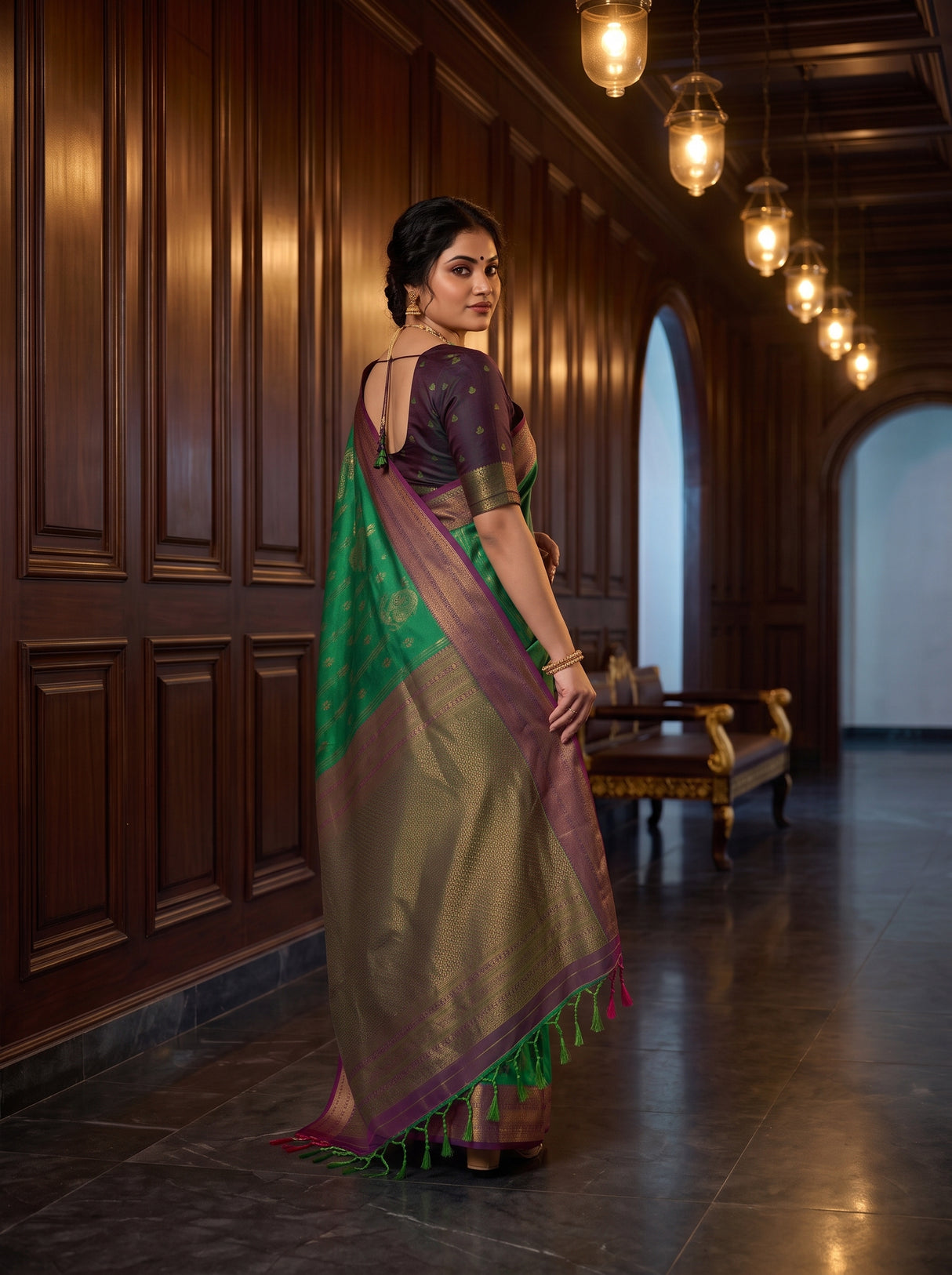 MIMOSA Rama Saree Saree — pose 9 styling detail