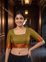 MIMOSA Rani Saree Saree — blouse close-up