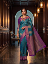 MIMOSA Sapphire Saree Saree — pose 7 styling detail