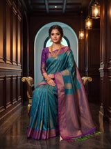 MIMOSA Sapphire Saree Saree — pose 8 styling detail