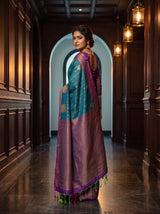 MIMOSA Sapphire Saree Saree — pose 9 styling detail