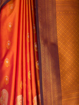 MIMOSA Mustard Kanjivaram Art Silk Saree — fleets shot full lifestyle