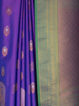 MIMOSA Purple Kanjivaram Art Silk Saree — fleets shot full lifestyle