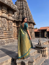 MIMOSA Green Saree Saree — pose 9 styling detail