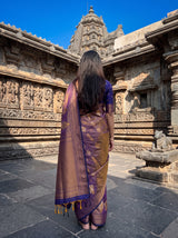 MIMOSA Grey Saree Saree — pose 2 styling detail
