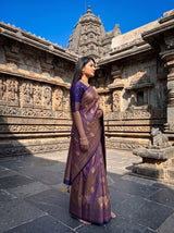MIMOSA Grey Saree Saree — pose 3 styling detail