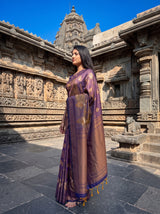 MIMOSA Grey Saree Saree — pose 4 styling detail