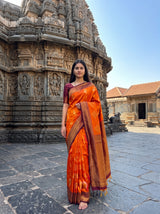 MIMOSA Mustard Saree Saree — pose 10 styling detail