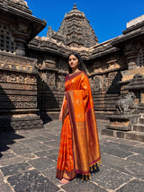 MIMOSA Mustard Saree Saree — pose 4 styling detail