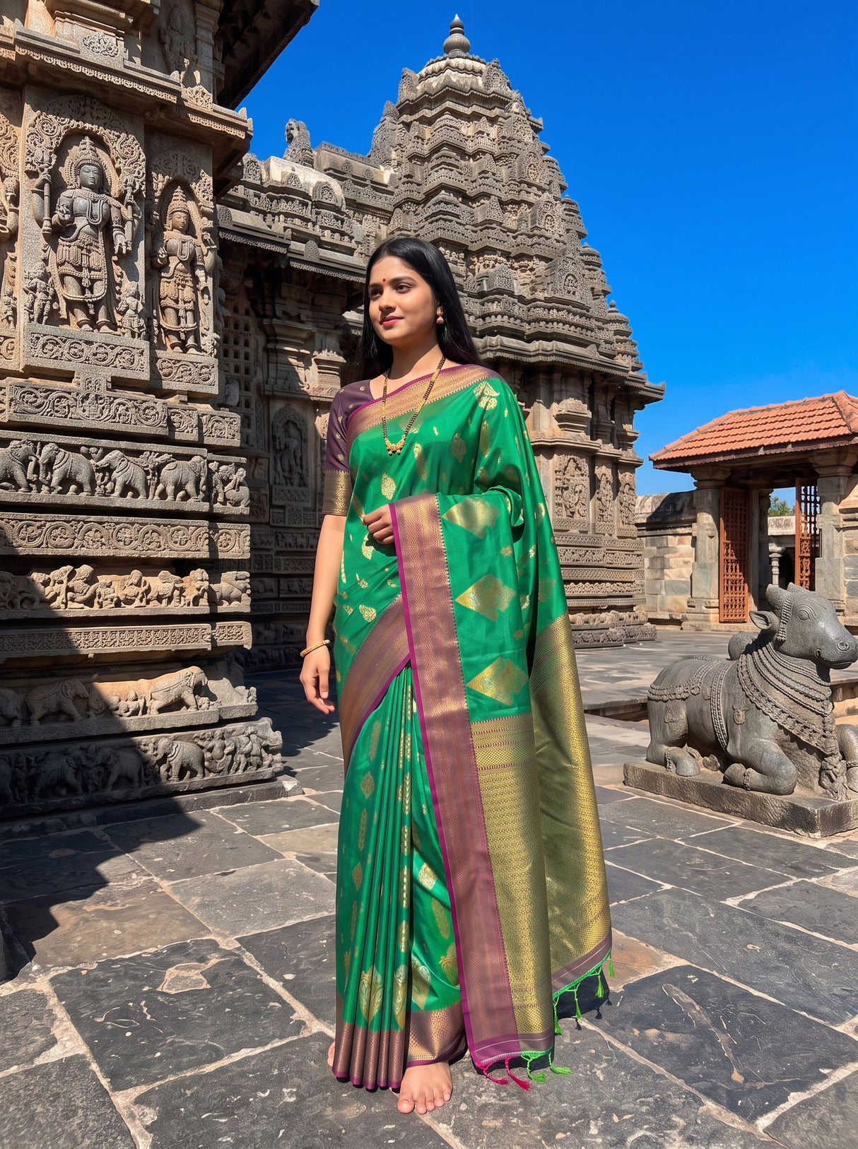 MIMOSA Rama Saree Saree — pose 4 styling detail