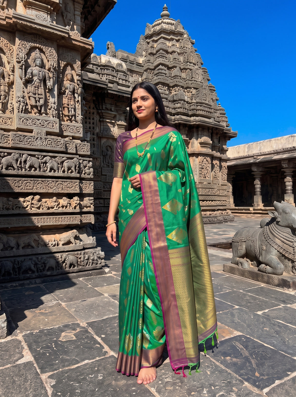 MIMOSA Rama Saree Saree — pose 5 styling detail