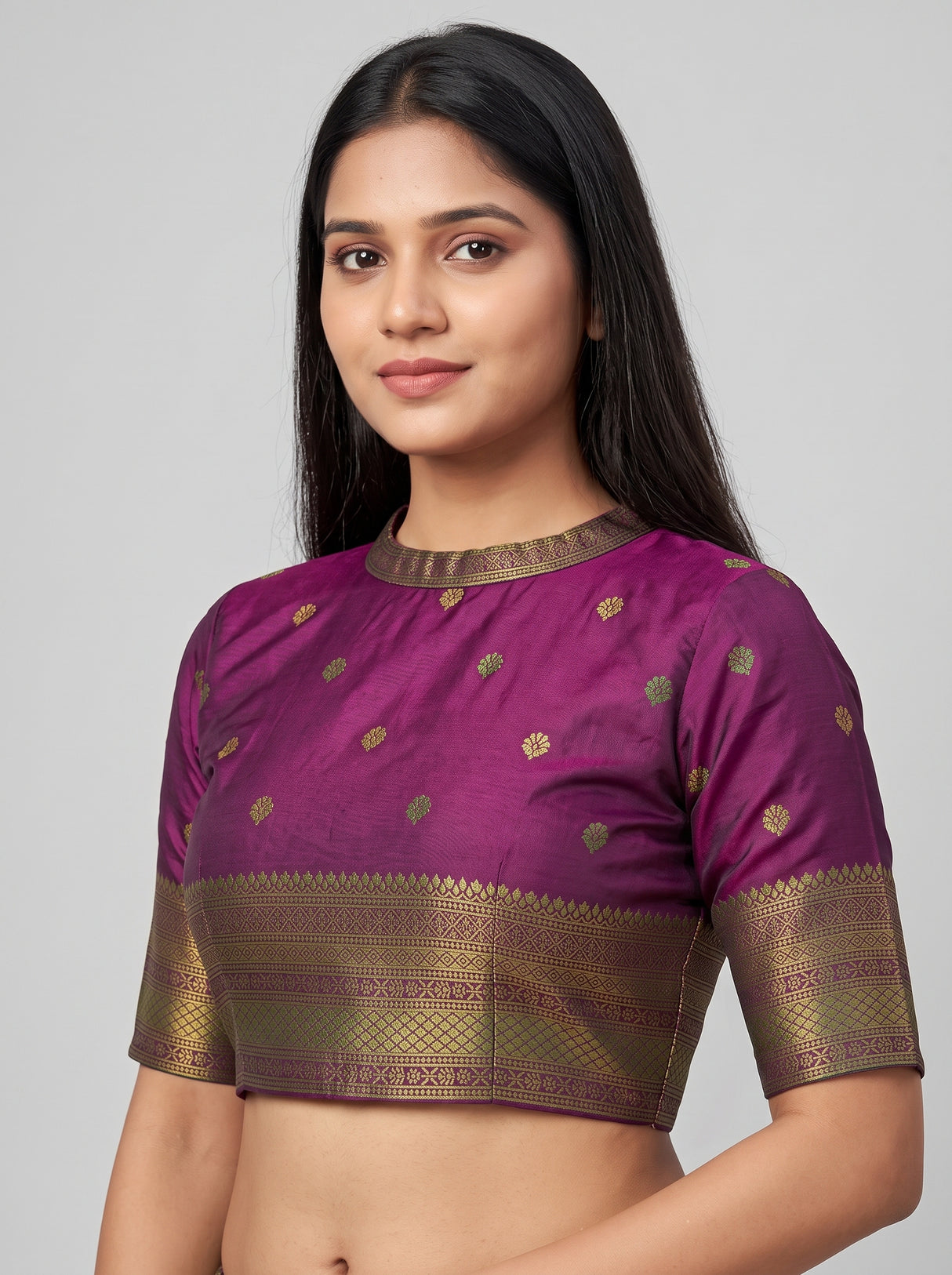 MIMOSA Rama Saree Saree — blouse close-up