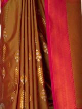 MIMOSA Rust Saree Saree — fleets shot full lifestyle