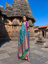 MIMOSA Sapphire Saree Saree — pose 9 styling detail