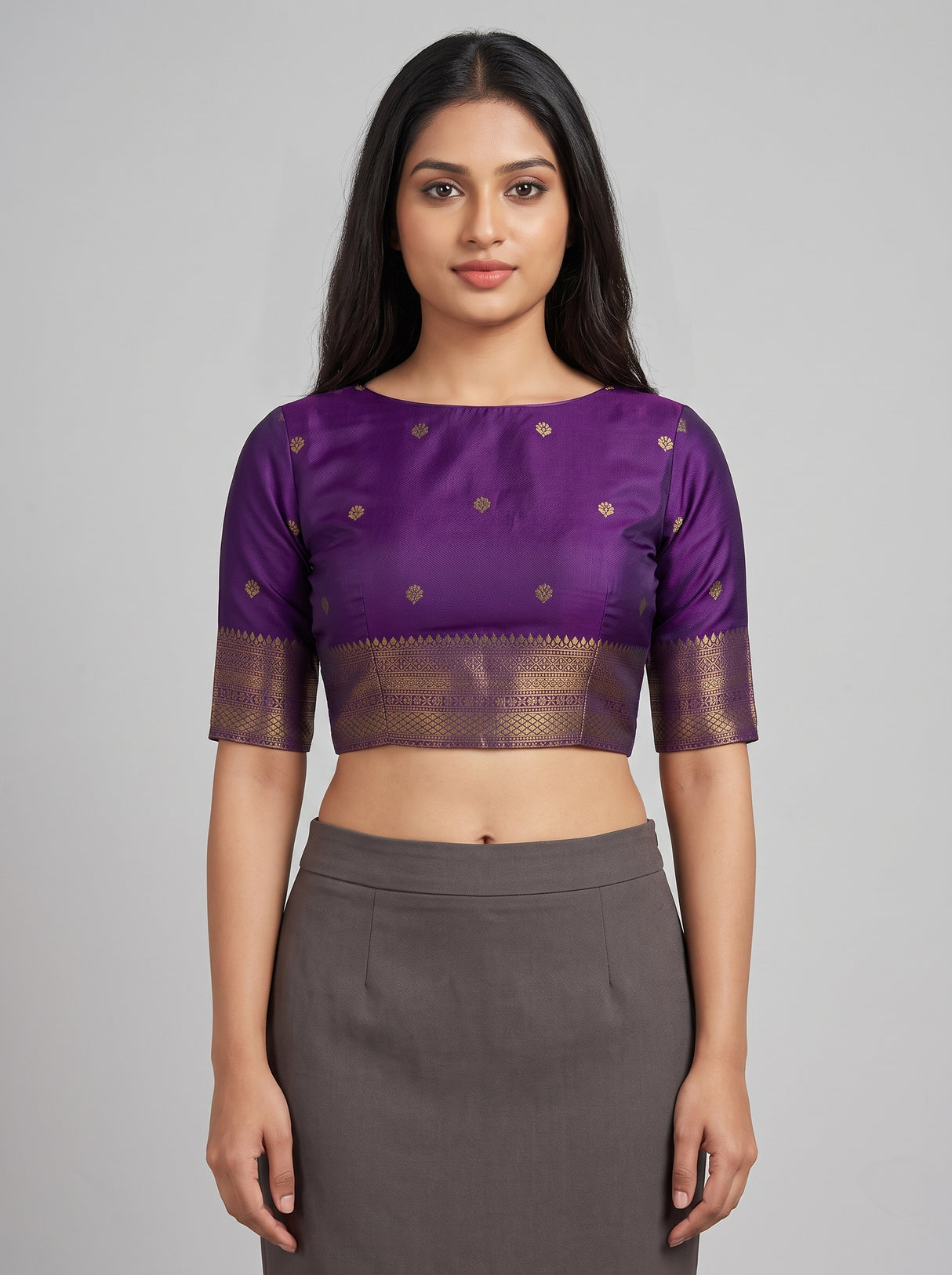 MIMOSA Sapphire Saree Saree — blouse close-up