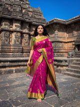 MIMOSA Wine Saree Saree — pose 7 styling detail