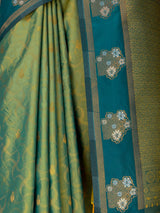 MIMOSA Green Saree Saree — fleets shot full lifestyle