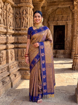 MIMOSA Grey Saree Saree — pose 10 styling detail