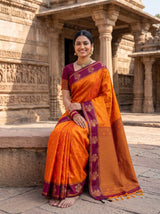 MIMOSA Mustard Saree Saree — pose 8 styling detail