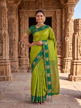 MIMOSA Olive Saree Saree — pose 4 styling detail