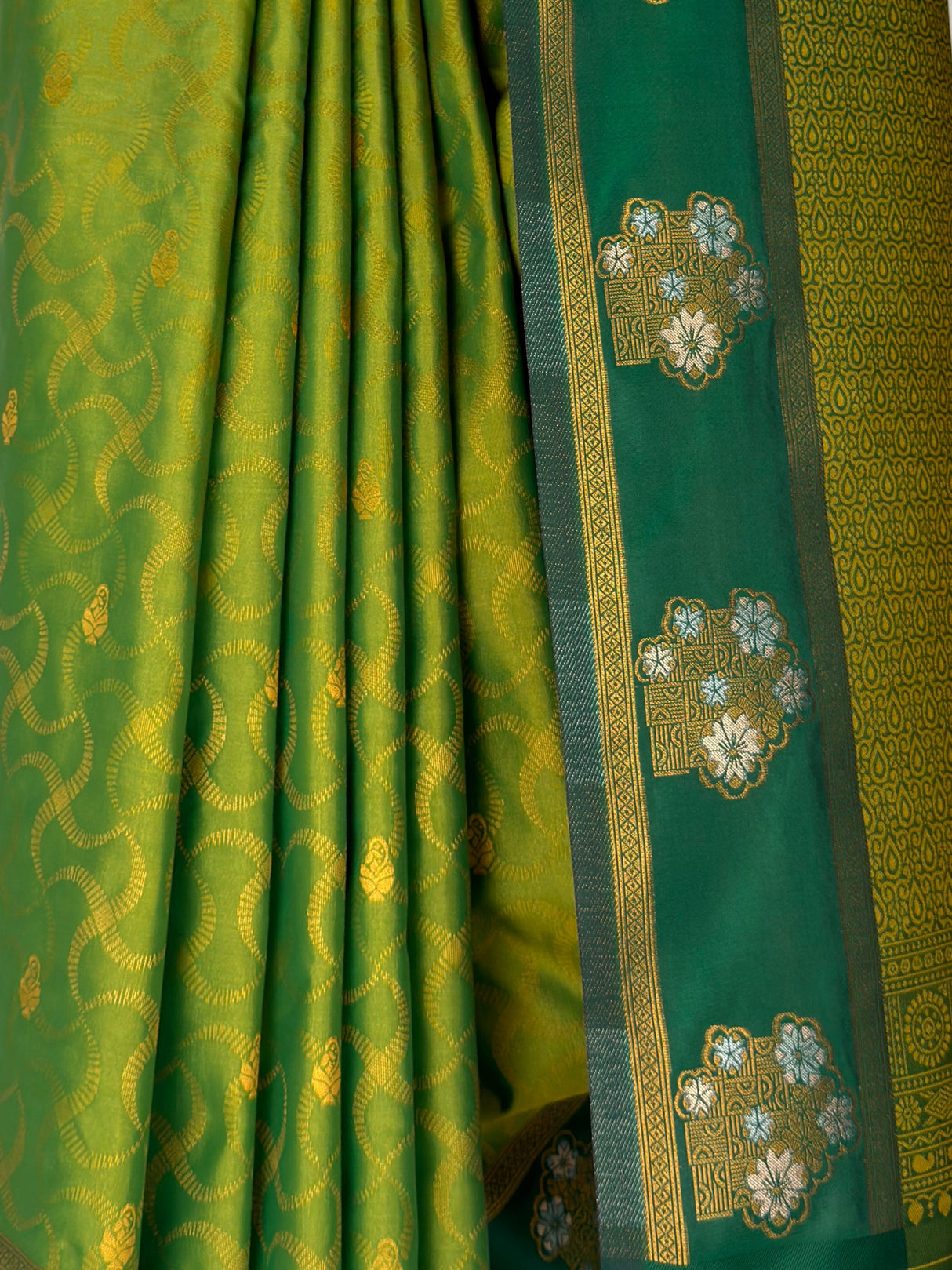 MIMOSA Olive Saree Saree — fleets shot full lifestyle