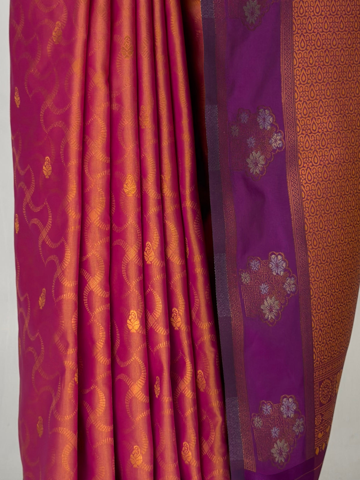 MIMOSA Peach Saree Saree — fleets shot full lifestyle