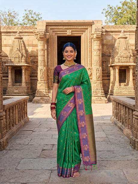 MIMOSA Rama Saree Saree — front view on mannequin