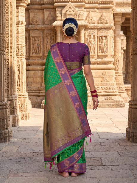 MIMOSA Rama Saree Saree — pose 2 styling detail