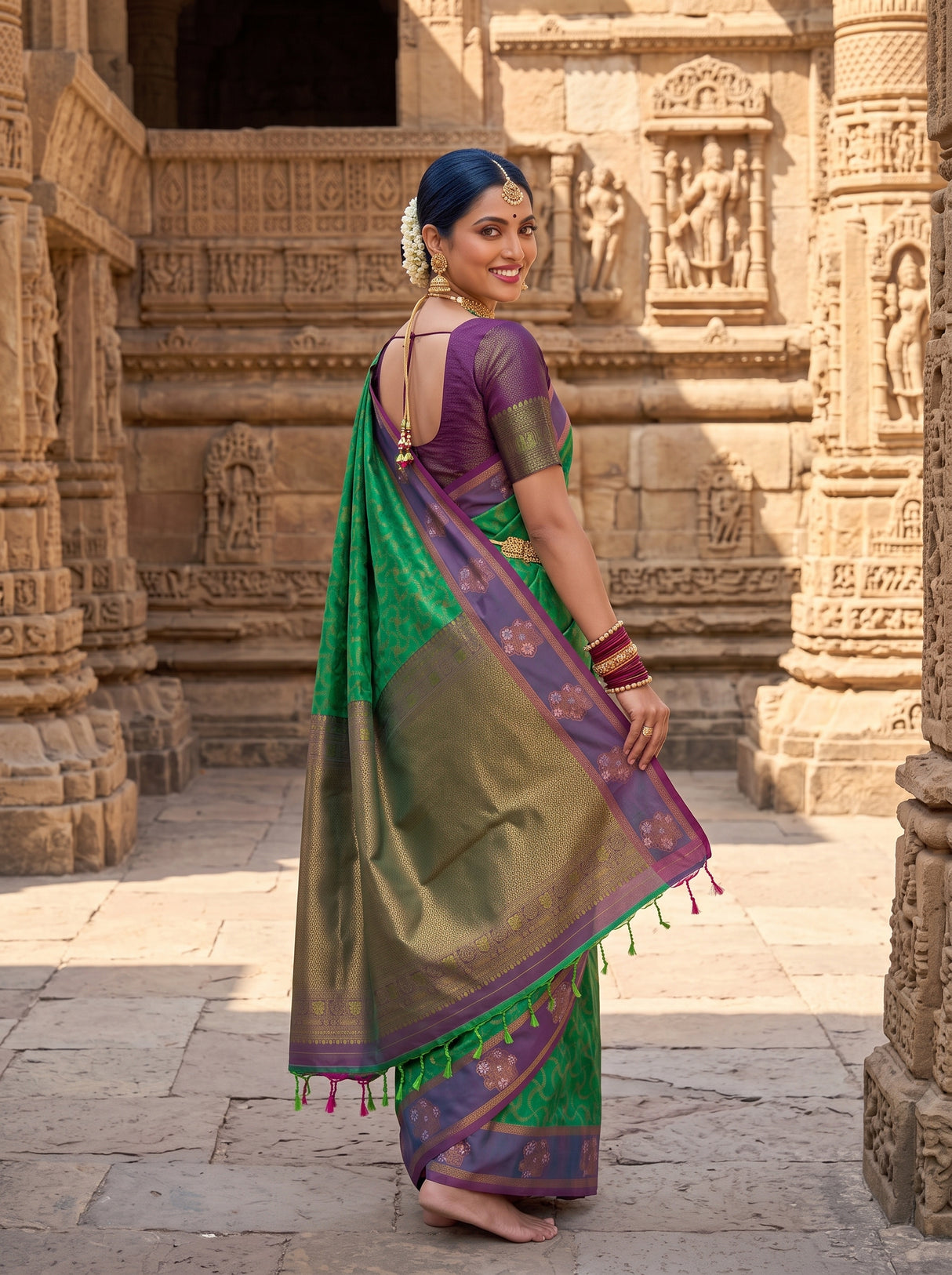 MIMOSA Rama Saree Saree — pose 7 styling detail