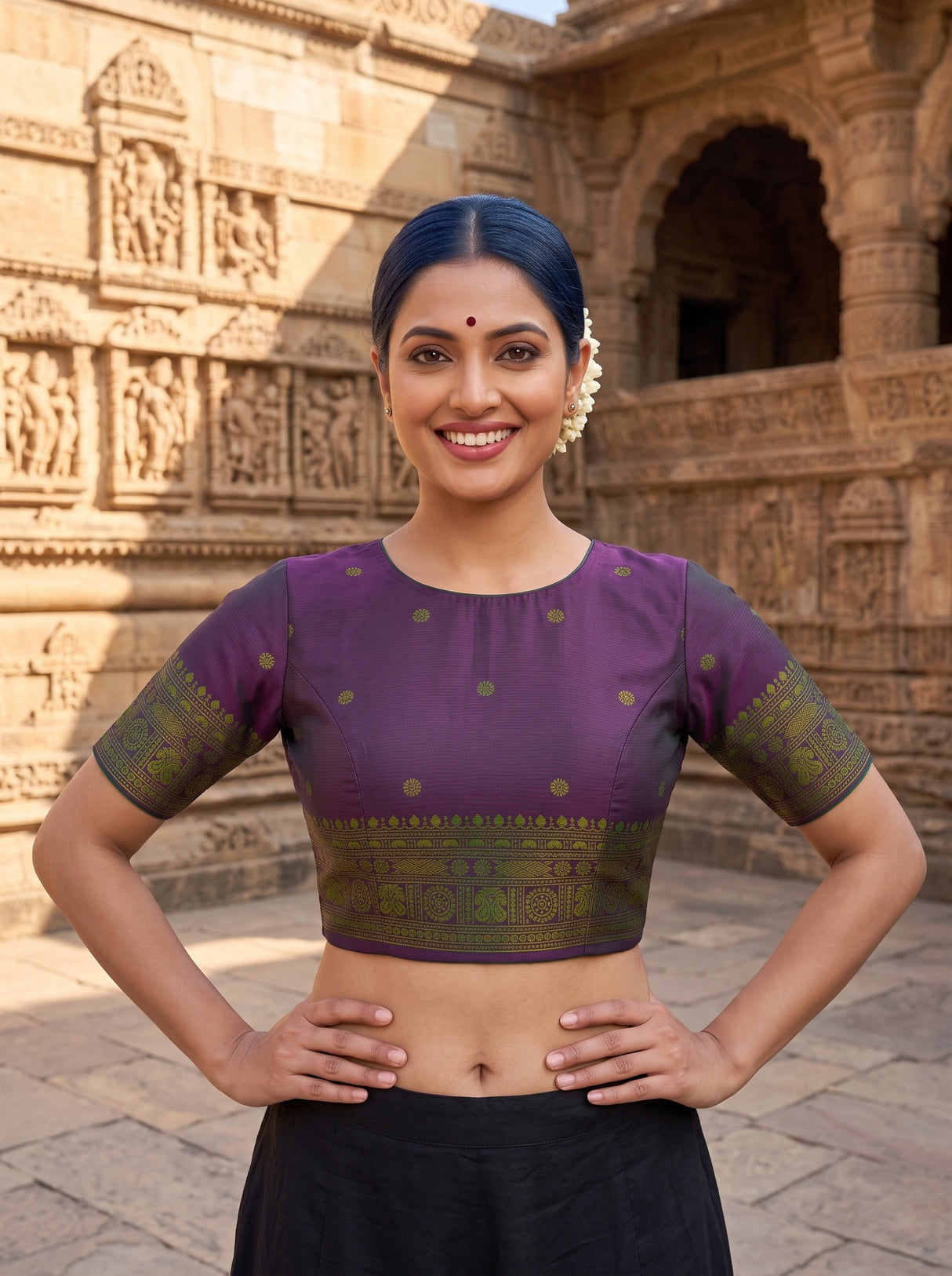 MIMOSA Rama Saree Saree — blouse close-up