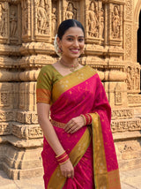 MIMOSA Rani Saree Saree — pose 10 styling detail