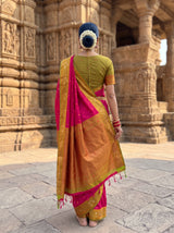 MIMOSA Rani Saree Saree — pose 2 styling detail