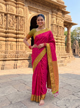 MIMOSA Rani Saree Saree — pose 4 styling detail