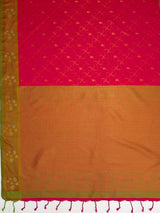 MIMOSA Rani Saree Saree — pallu and zari work detail