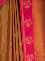 MIMOSA Rust Saree Saree — fleets shot full lifestyle