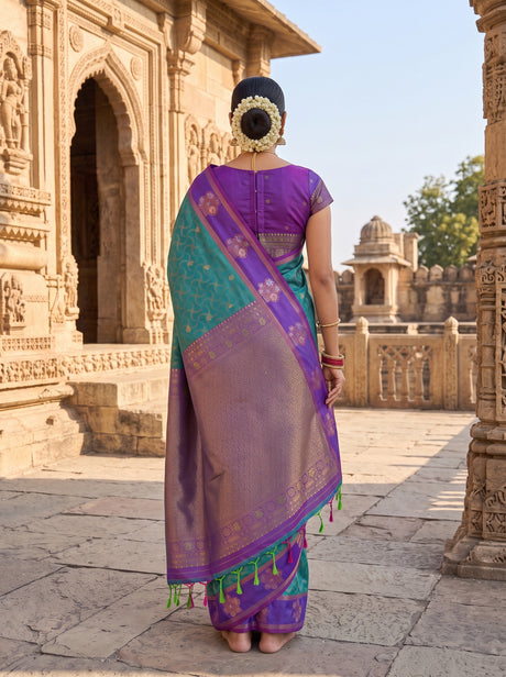 MIMOSA Sapphire Saree Saree — pose 2 styling detail
