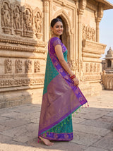 MIMOSA Sapphire Saree Saree — pose 5 styling detail